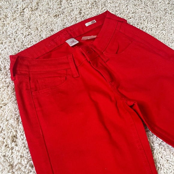 Arizona Jean Company Super Skinny Red Denim - Size 1 - Picture 3 of 5